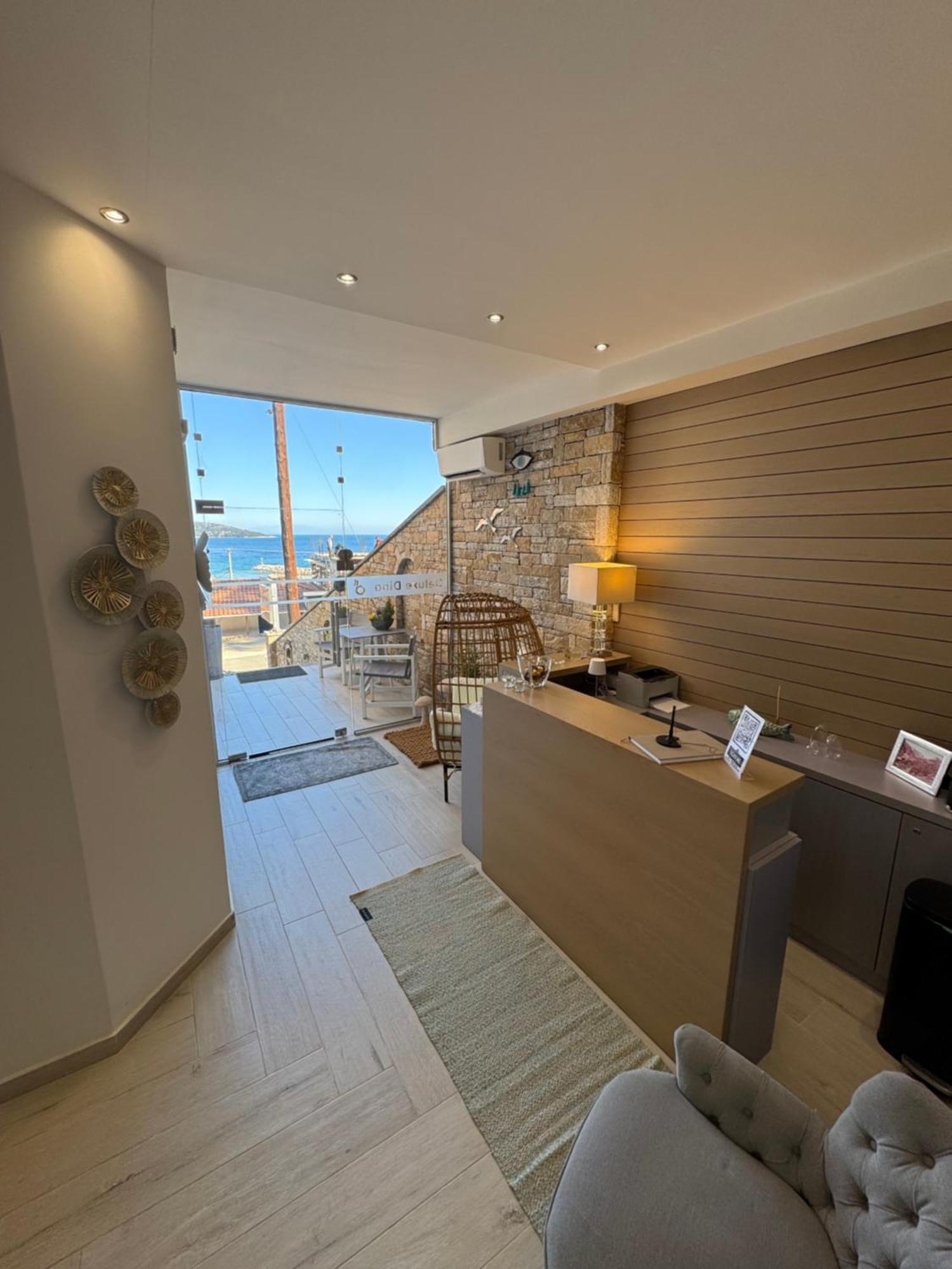 Deluxe Dina Apartment Skala Potamia  Bagian luar foto